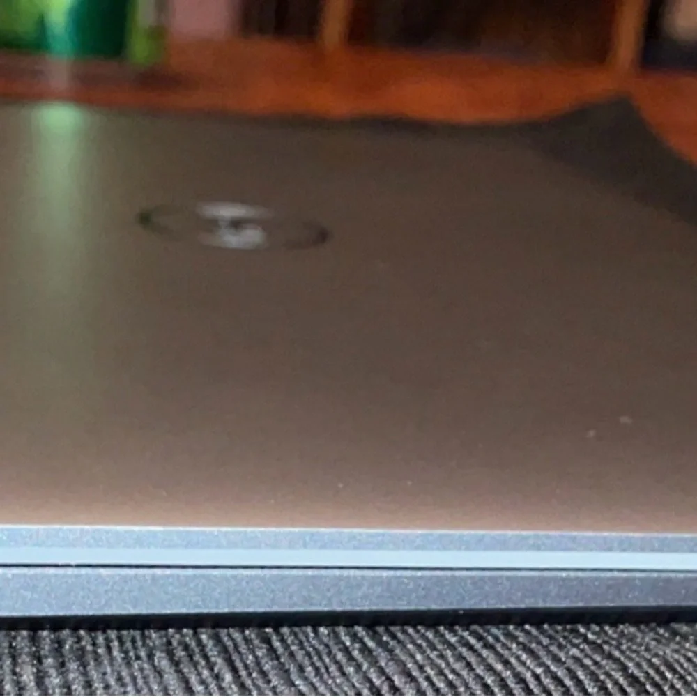 Dell Silver Laptop Modern Design Professional Use